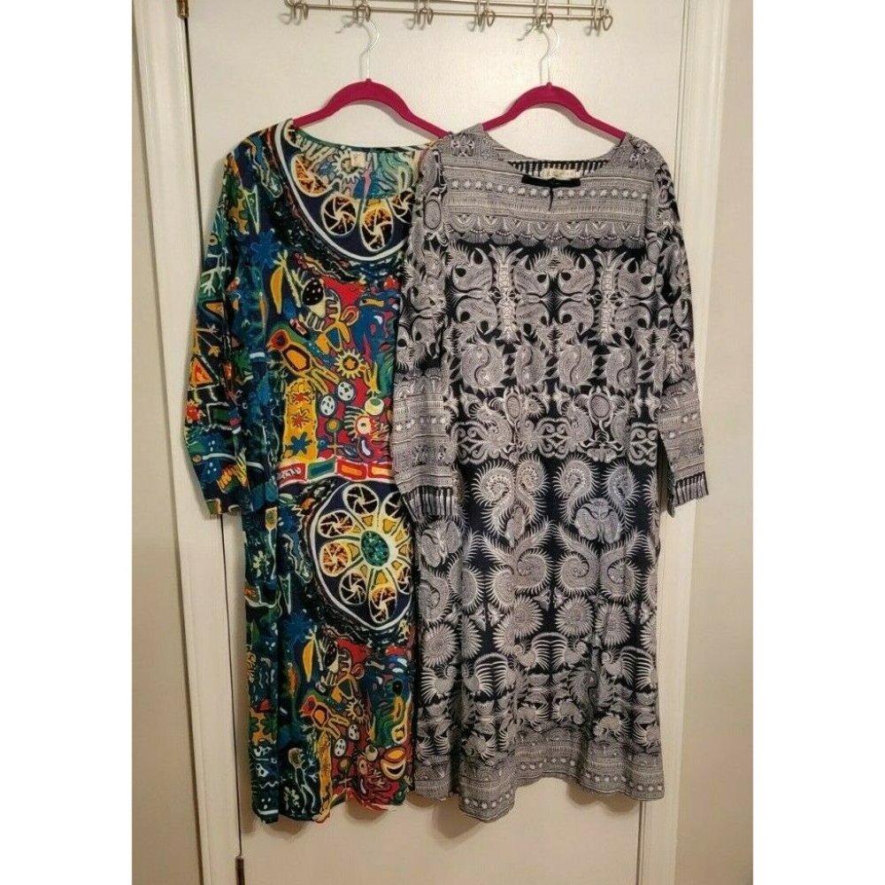 Lot of SHEIN Graphic Maxi Dress Large
